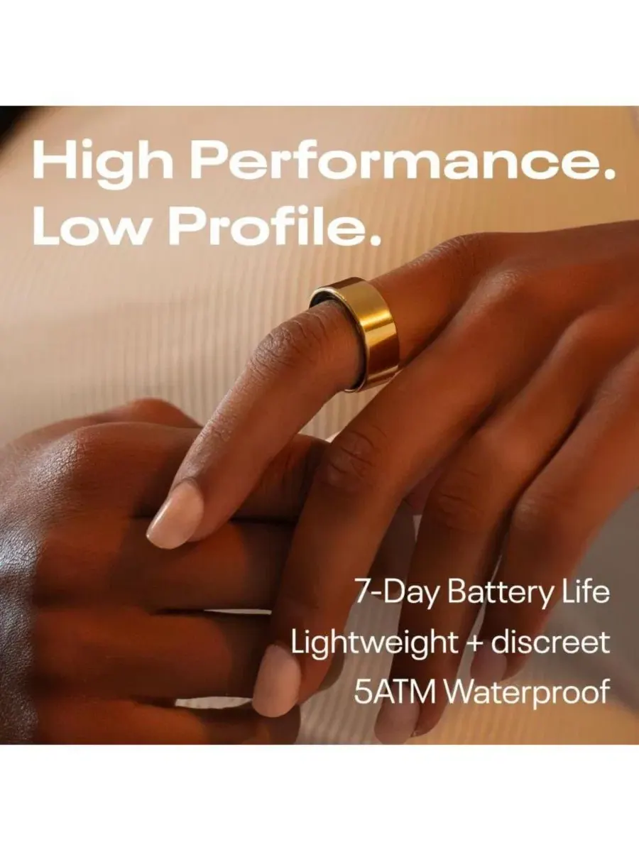 Умное кольцо Reebok Smart Ring, матовый черный, размер 6 — изображение 6 из 7