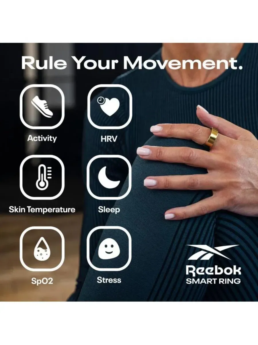 Умное кольцо Reebok Smart Ring — изображение 6 из 7, оттенок золотистый