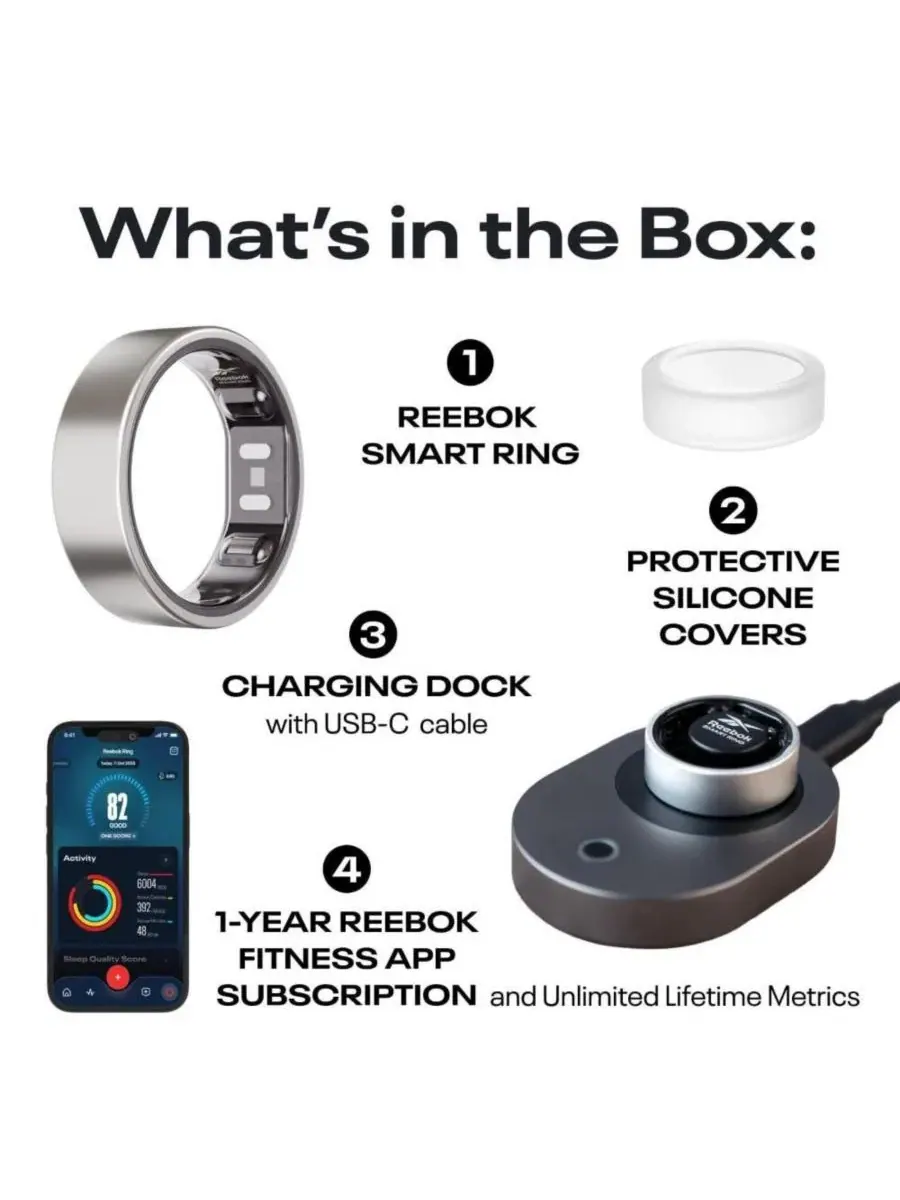 Умное кольцо Reebok Smart Ring — изображение 7 из 7, оттенок золотистый