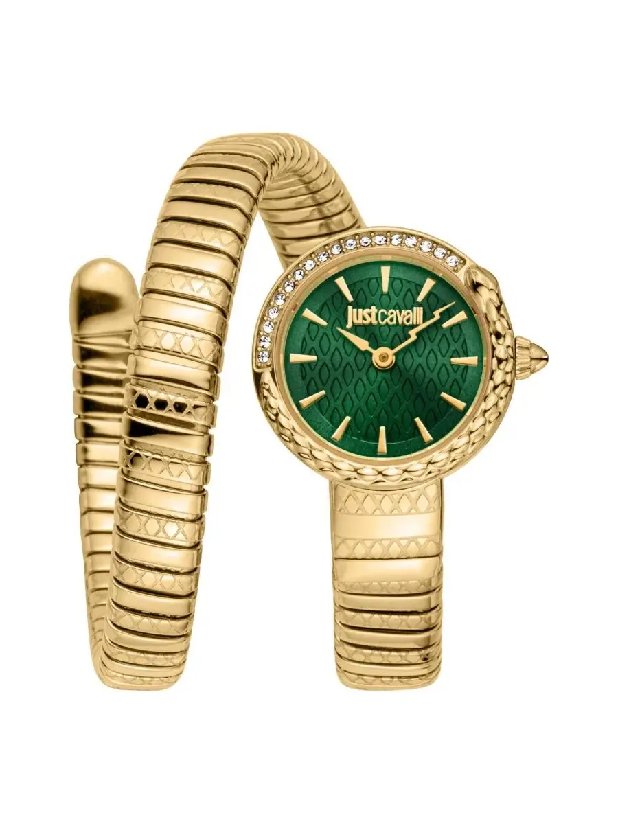 Женские наручные часы Glam Chic Quartz IP Stainless Steel Bracelet Watch Just Cavalli