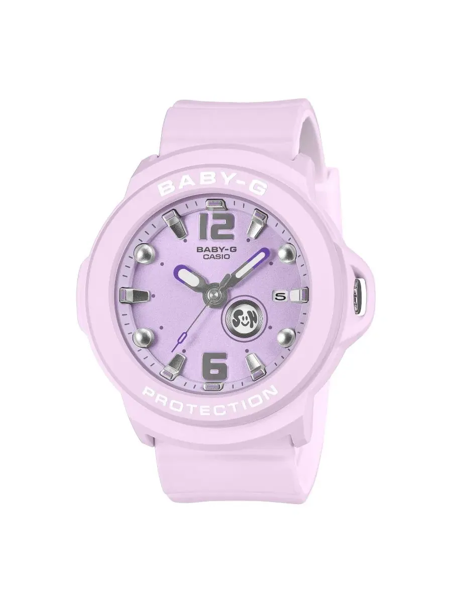 Женские часы с аналоговым циферблатом, ударопрочные, модель Baby-G G-Shock — фиолетовый