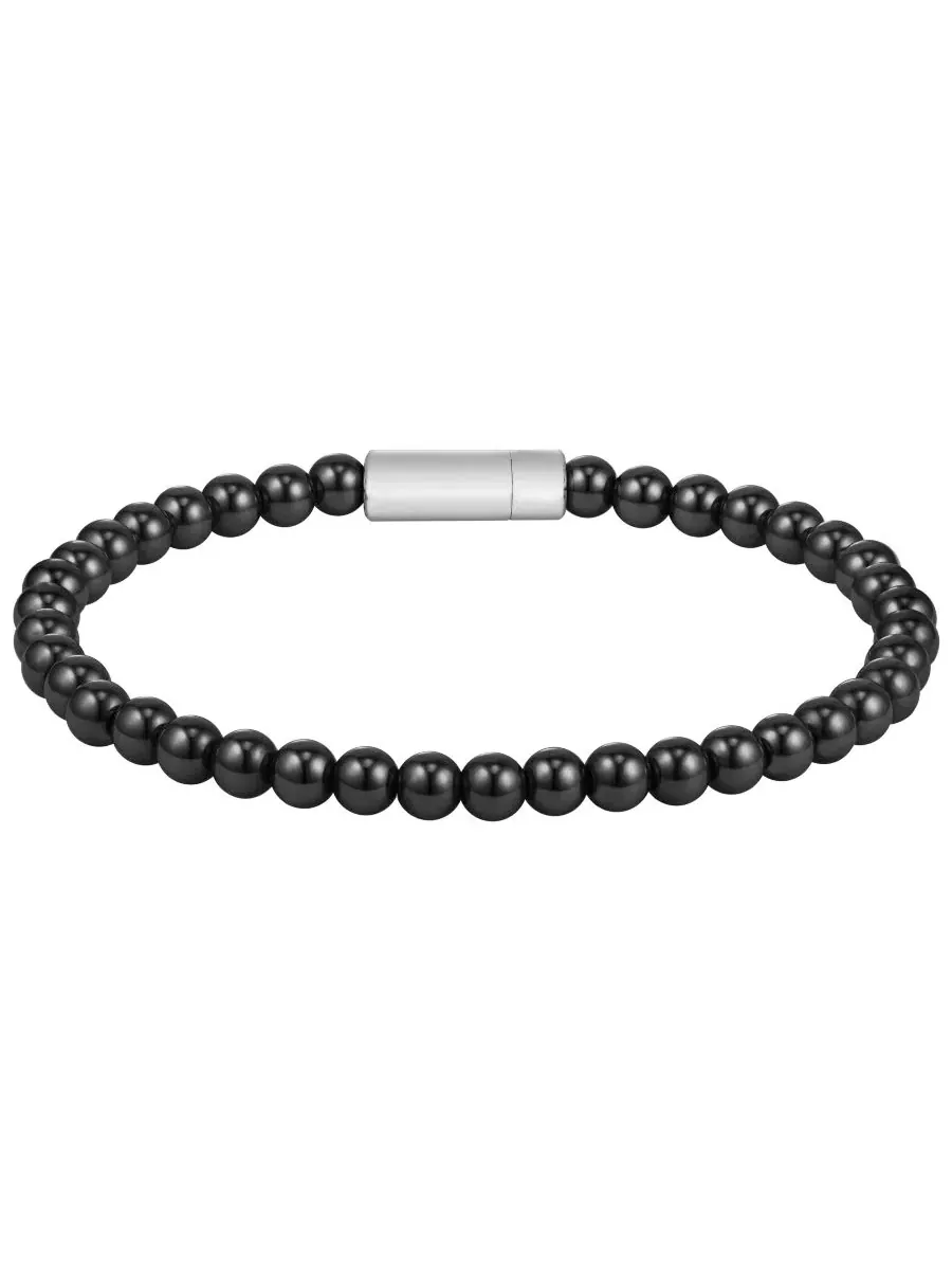 Браслет с магнитной застежкой, модель Sphere Beads Hugo Boss — изображение 2 из 2, оттенок черный