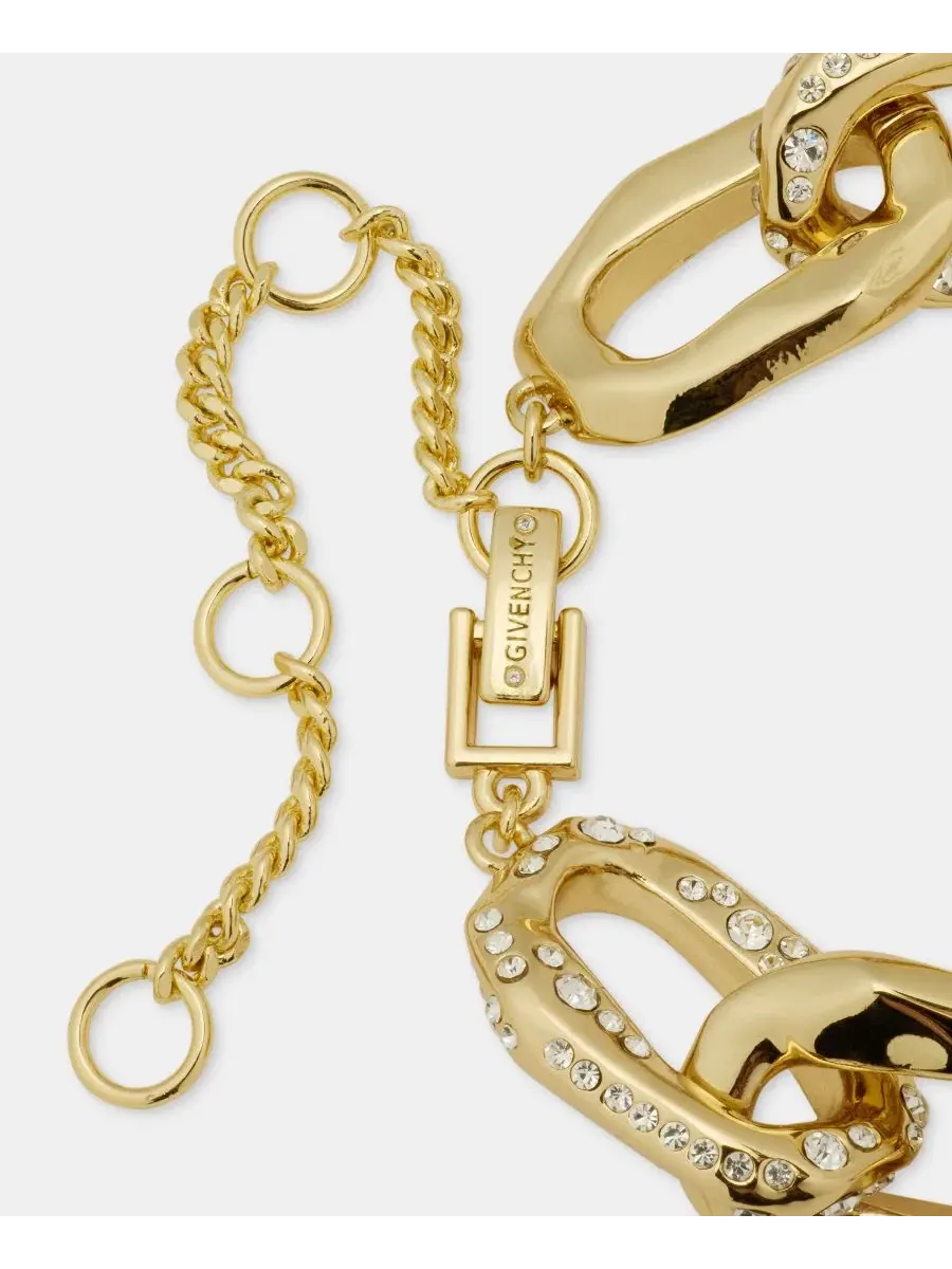 Браслет-цепочка с звеном Pavé Link Givenchy — изображение 2 из 4, оттенок белый