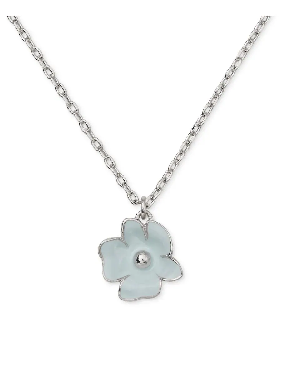 Колье с подвеской-цветком Golden Bloom с кубическим цирконием kate spade new york — изображение 2 из 2, оттенок синий