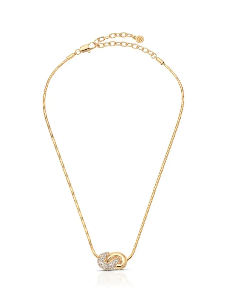 Колье-подвеска с узлом Love Me Knot ETTIKA — изображение 2 из 5, оттенок золото