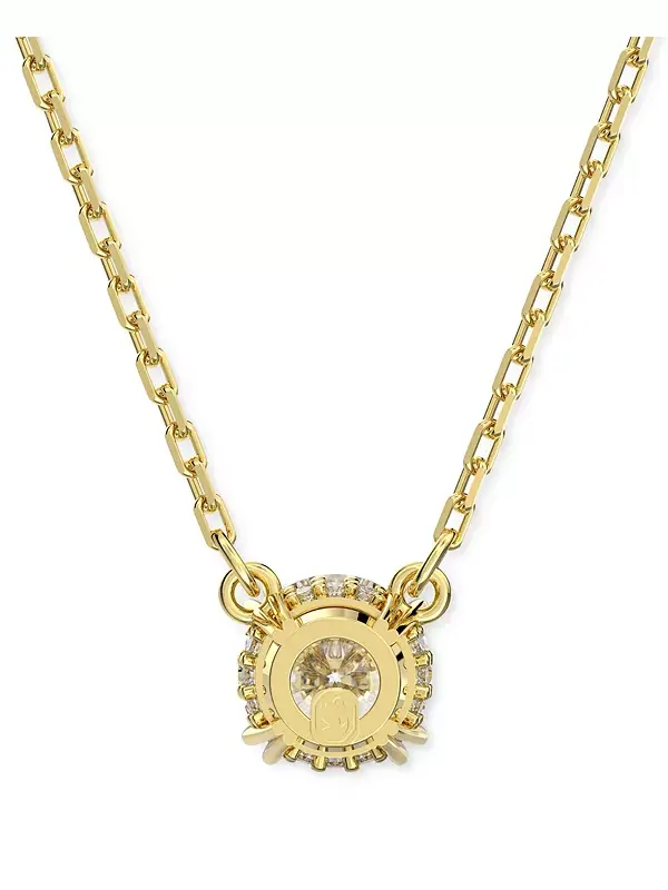 Ожерелье с подвеской Constella Crystal Silver Tone, 14-7/8 дюйма + удлинитель 2 дюйма Swarovski — изображение 3 из 4