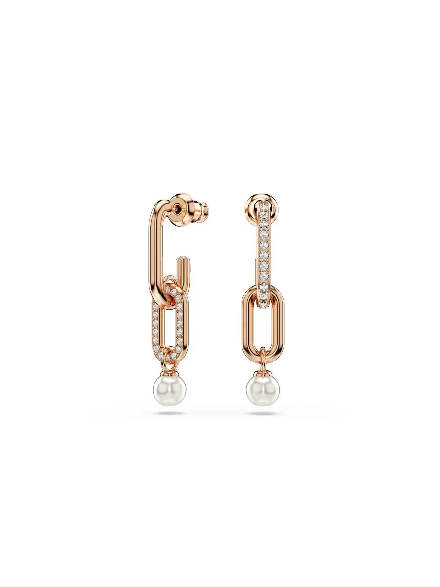 Серьги-подвески Constella с родиевым покрытием Swarovski — изображение 1 из 5, оттенок розовый золотистый