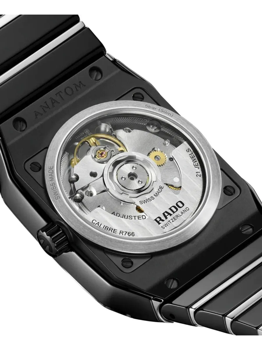 Женские часы Rado Anatom с автоподзаводом, 33 мм — изображение 4 из 5, оттенок черный