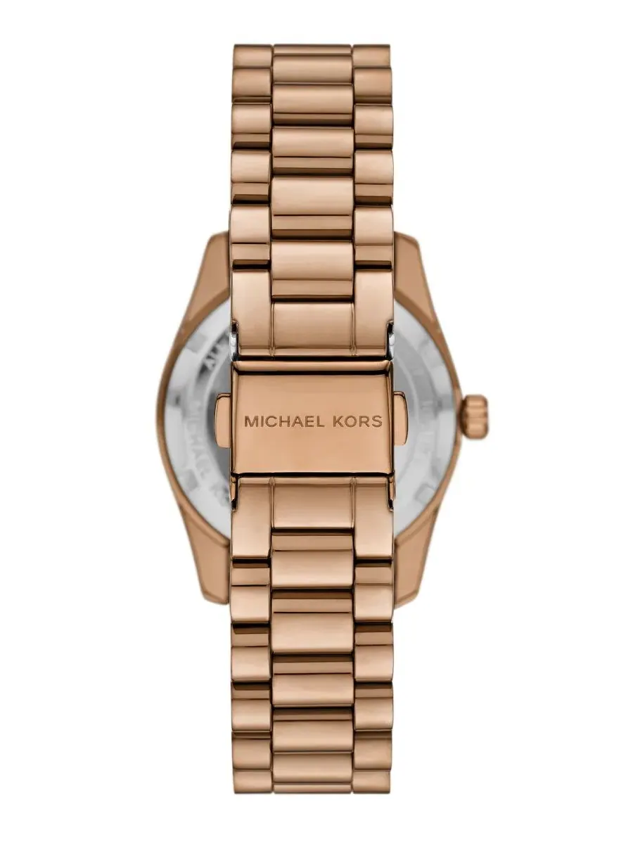 Женские часы Lexington с бриллиантовым безелем, хронограф, 33 мм Michael Kors — изображение 2 из 4, оттенок золото