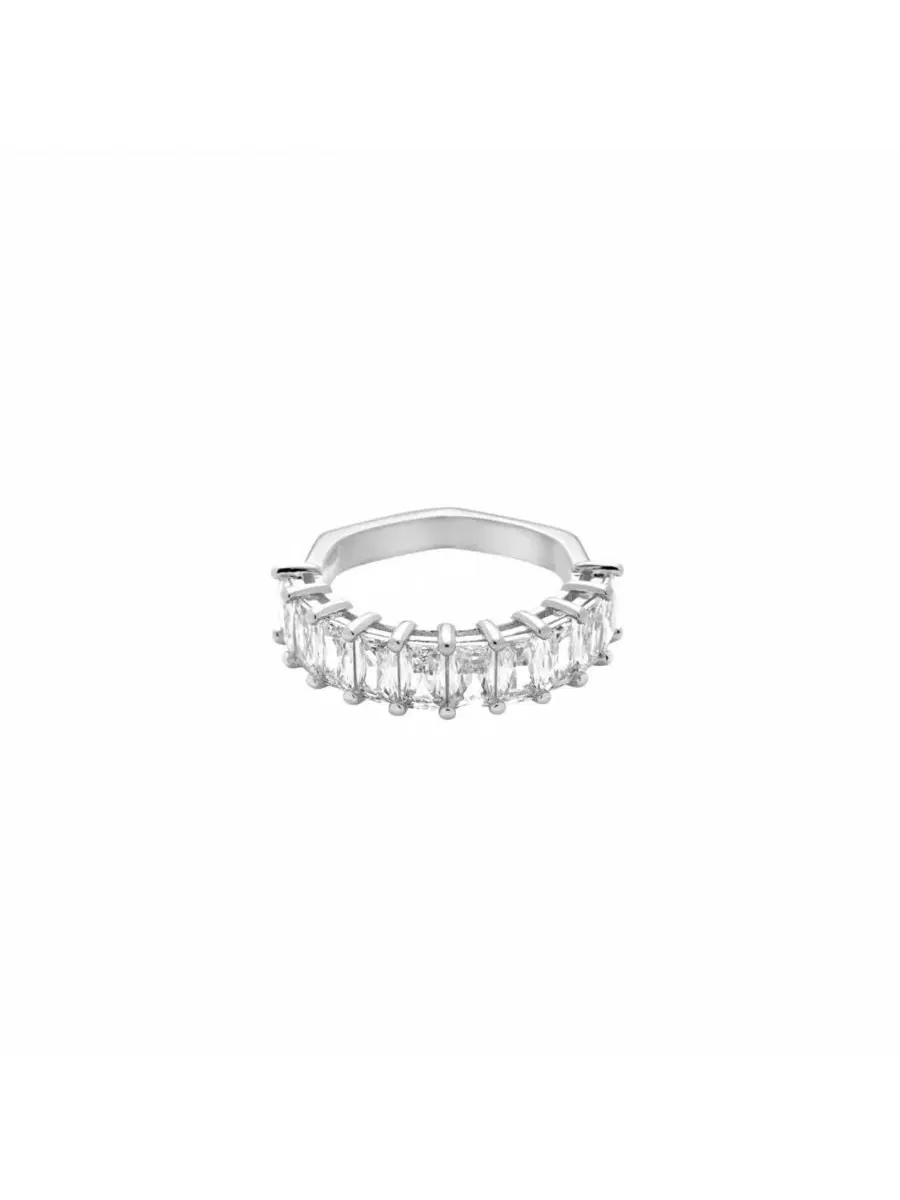 Кольцо с кристаллом Fernanda Bearfruit Jewelry — изображение 1 из 3, оттенок серебряный