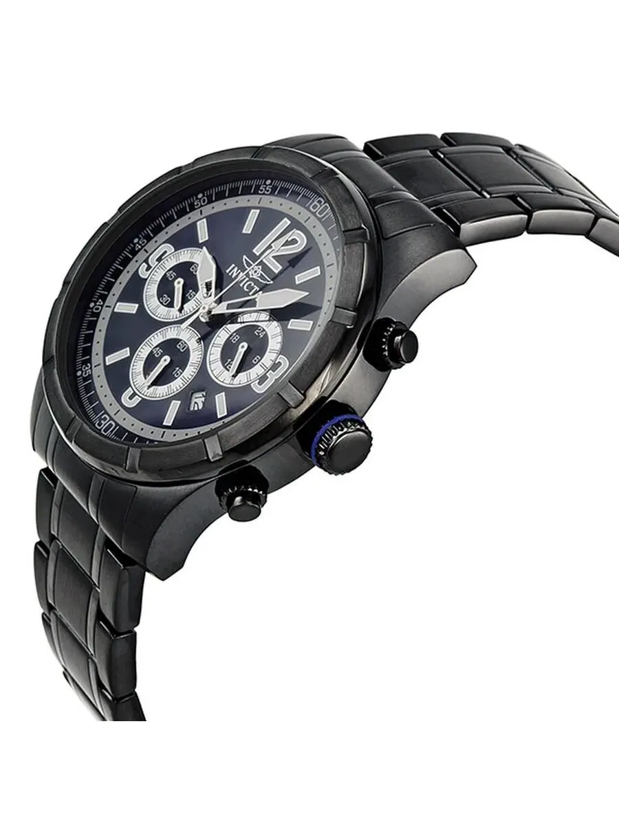 Мужские кварцевые часы-хронограф 11380 Specialty с циферблатом Invicta — изображение 2 из 3, оттенок черный