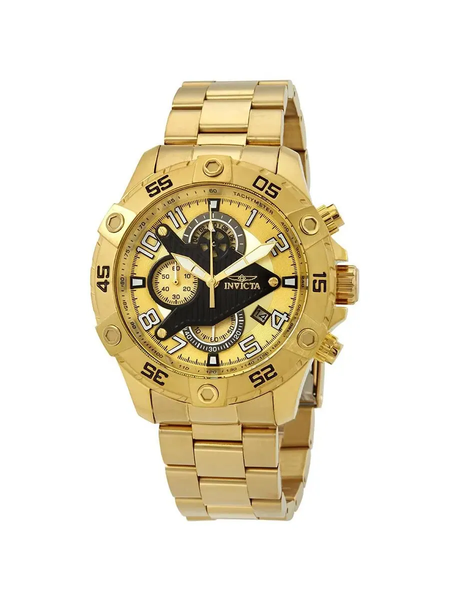 Мужские часы S1 Rally Quartz Multifunction Dial Invicta — изображение 1 из 3, оттенок золото
