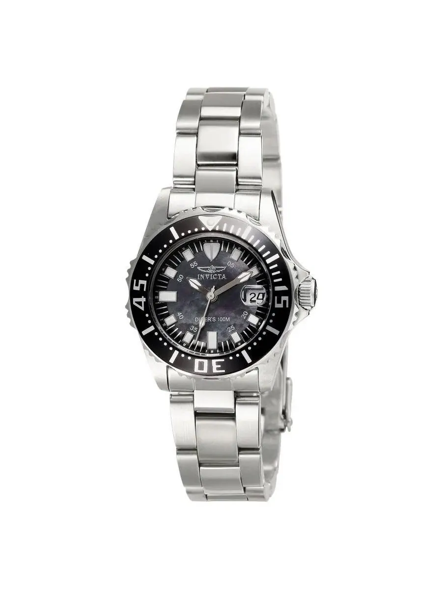 Женские часы Pro Diver Quartz 3 Hand Dial Invicta — изображение 3 из 3, оттенок серебристый