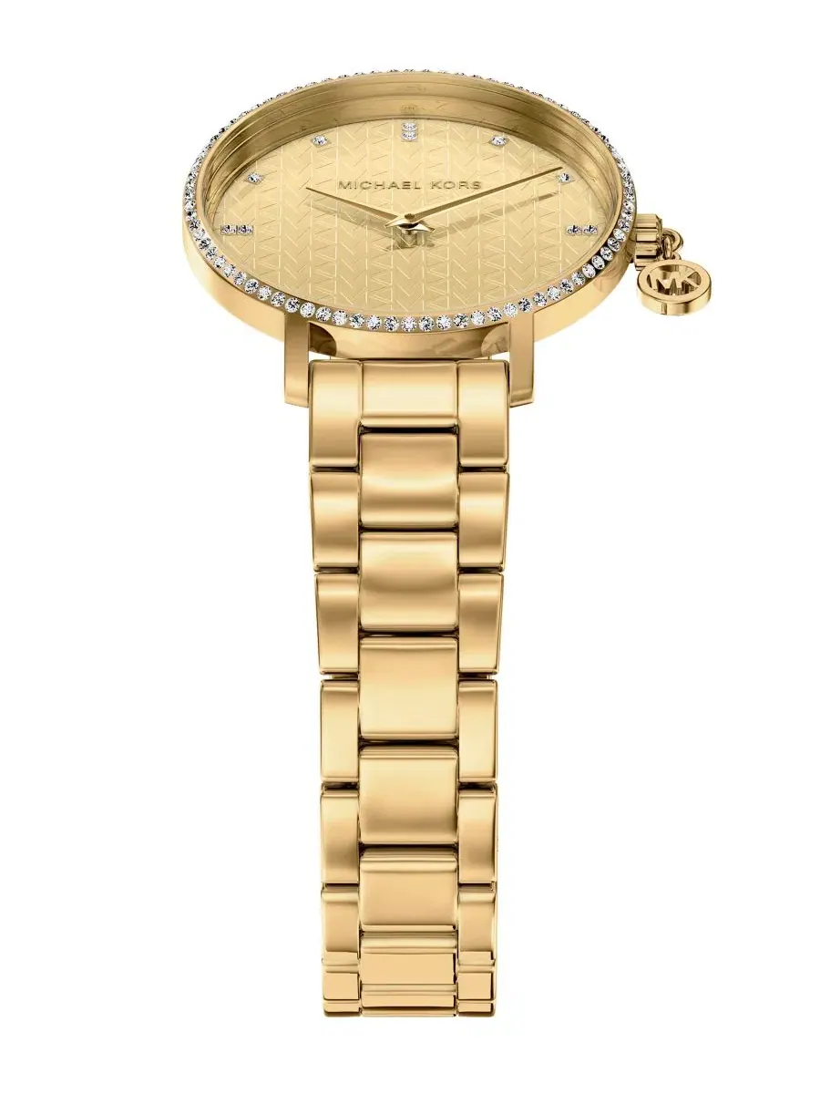 Женские часы Pyper Two-Hand Gold-Tone Stainless Steel Michael Kors — изображение 4 из 9, оттенок золотистый