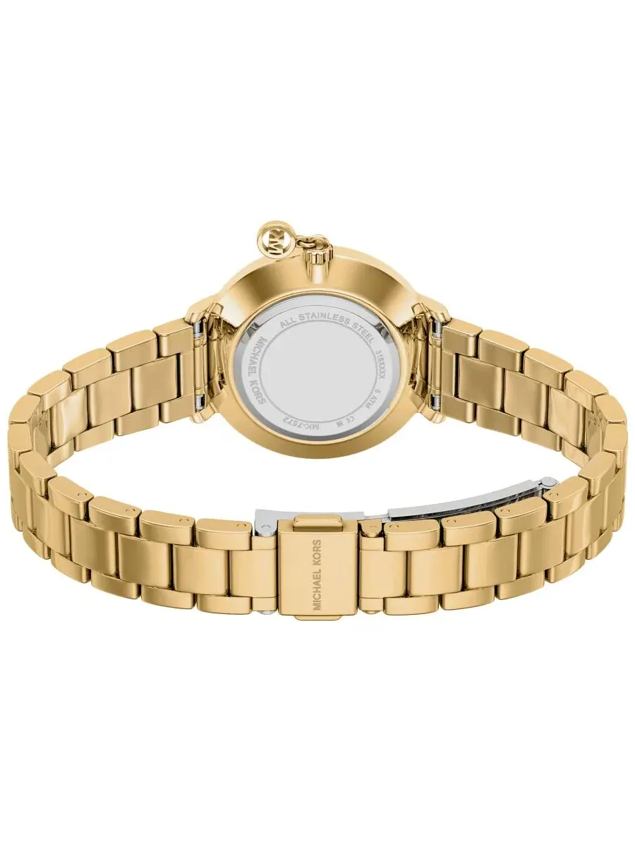 Женские часы Pyper Two-Hand Gold-Tone Stainless Steel Michael Kors — изображение 5 из 9, оттенок золотистый