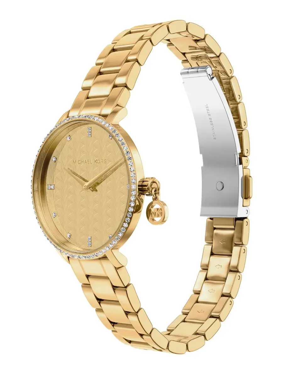 Женские часы Pyper Two-Hand Gold-Tone Stainless Steel Michael Kors — изображение 6 из 9, оттенок золотистый