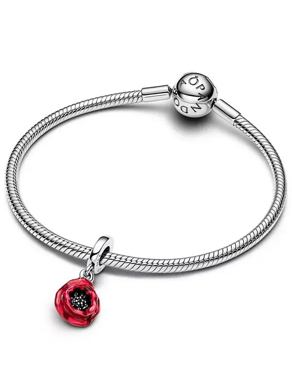 Подвески в виде маков Pandora — изображение 3 из 4, оттенок красный
