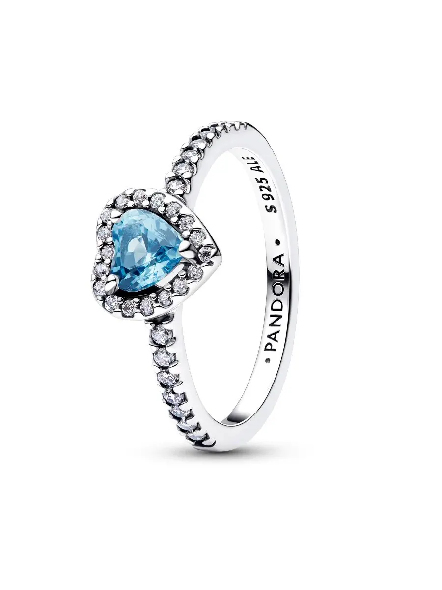 Кольцо с сердцем из стерлингового серебра, Princess Colored Pandora — изображение 1 из 3