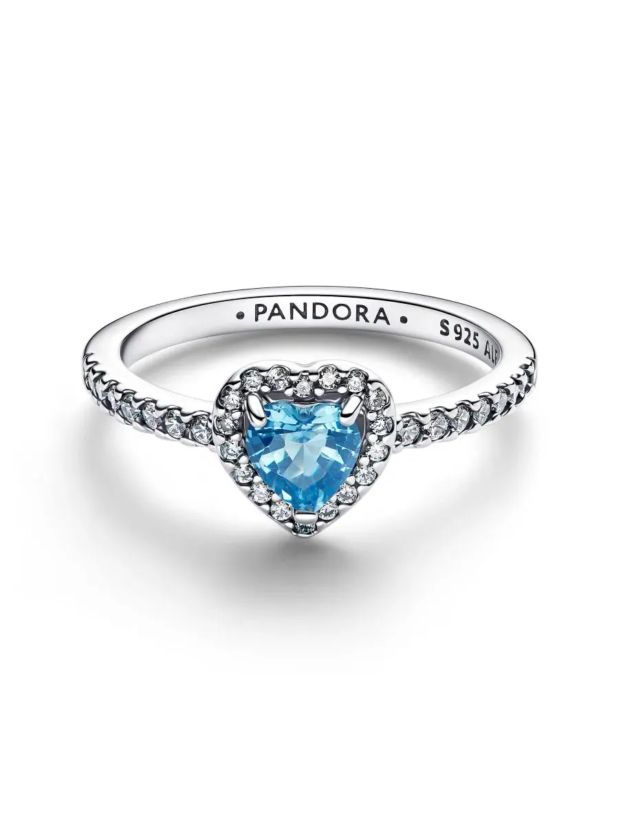 Кольцо с сердцем из стерлингового серебра, Princess Colored Pandora — изображение 2 из 3