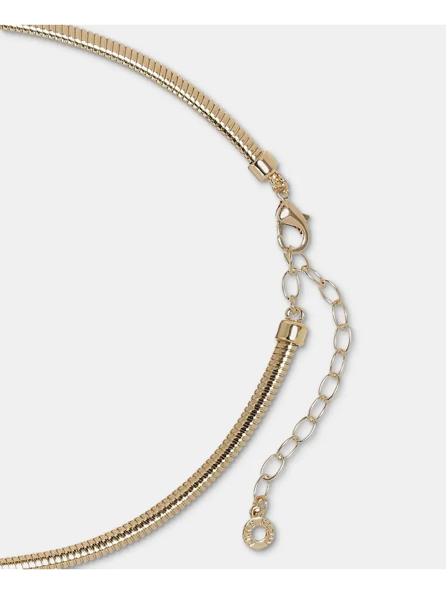 Колье с объемным звеном-подвеской Anne Klein — изображение 4 из 5, оттенок золото
