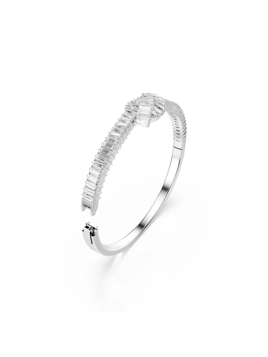 Браслет Swarovski Matrix с родиевым покрытием Swarovski — изображение 4 из 6, оттенок серебристый прозрачный