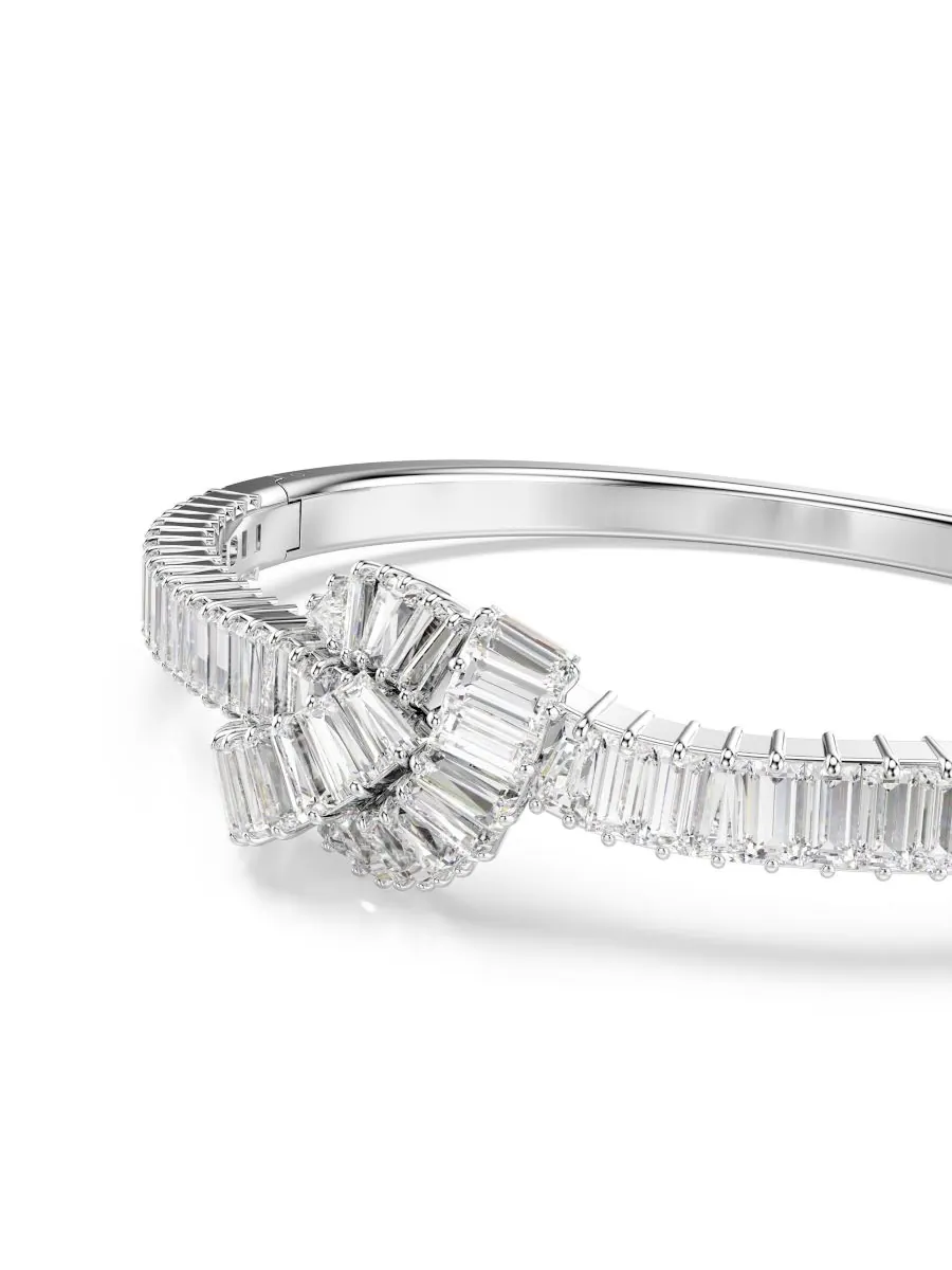 Браслет Swarovski Matrix с родиевым покрытием Swarovski — изображение 5 из 6, оттенок серебристый прозрачный