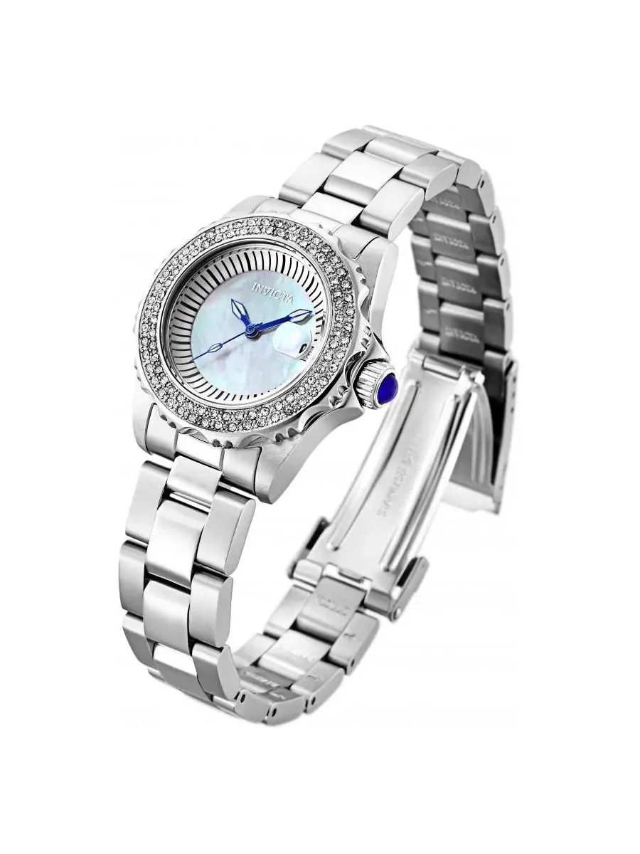 Женские часы Angel Quartz 3 Hand White Dial 28442 Invicta — изображение 2 из 3, оттенок серебряный