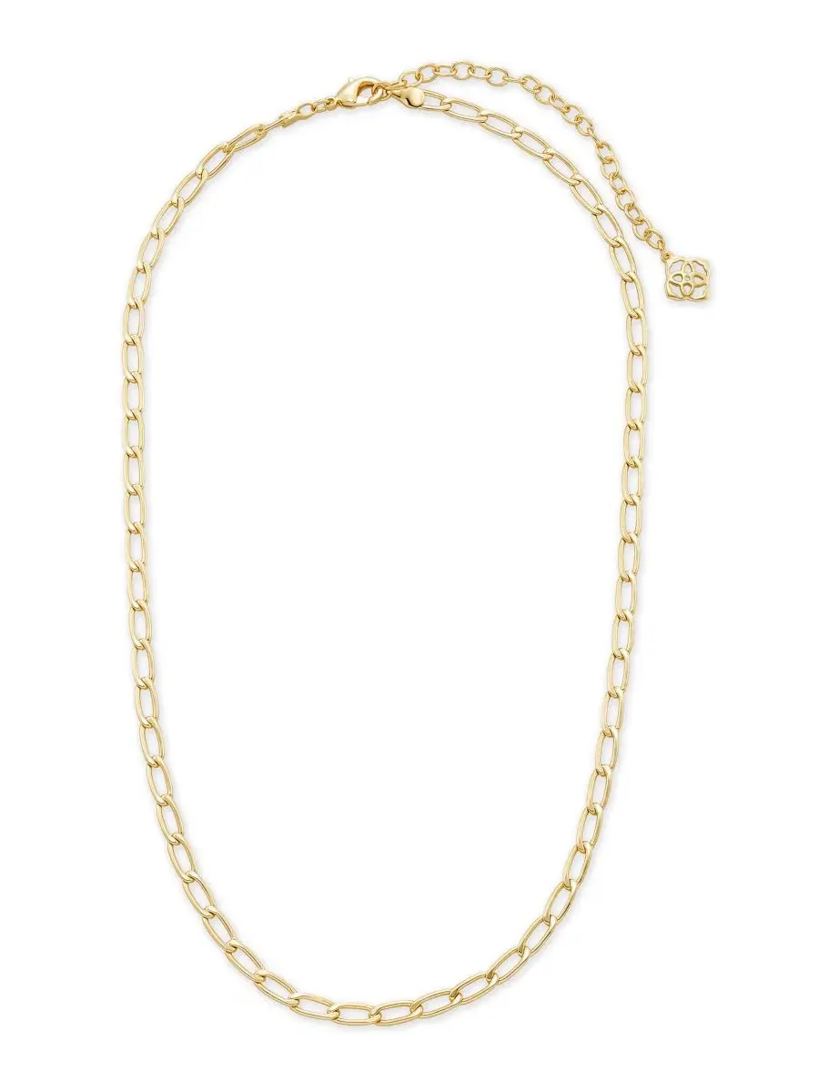 Колье-цепочка «Меррик» из латуни с покрытием из 14-каратного золота Kendra Scott — изображение 2 из 3, оттенок золотистый
