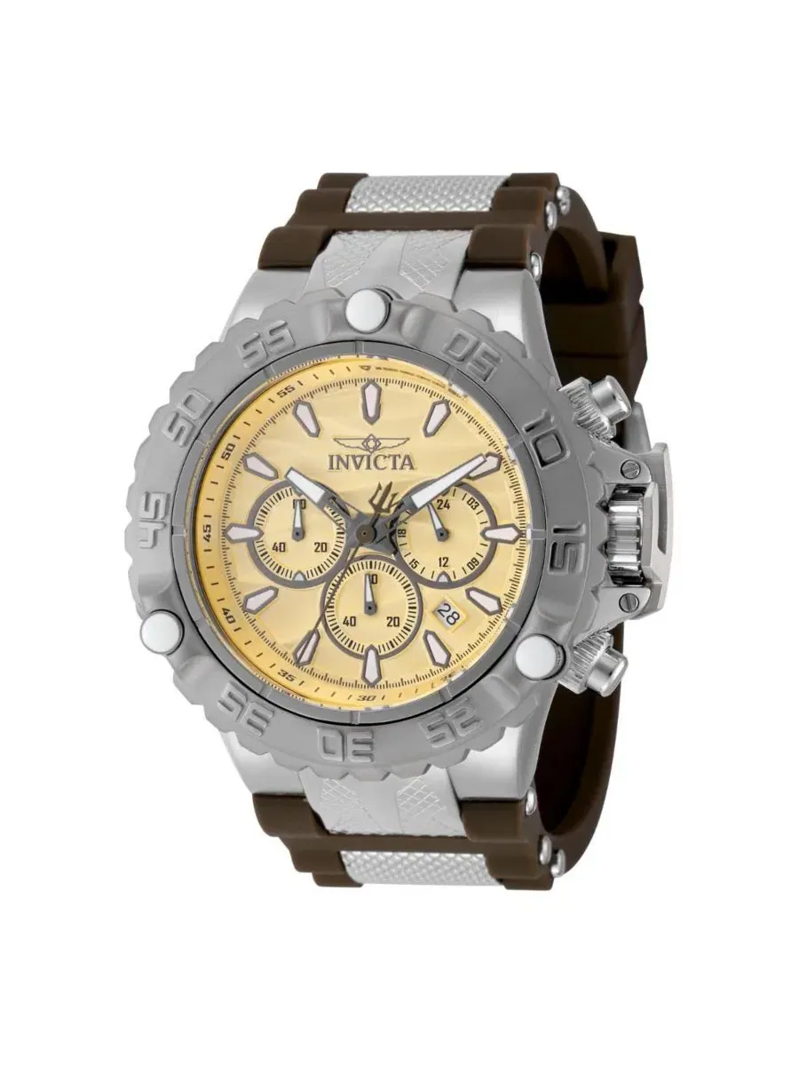 Мужские кварцевые часы Subaqua VD53 48559 с циферблатом Invicta, коричневый/стальной — изображение 3 из 3
