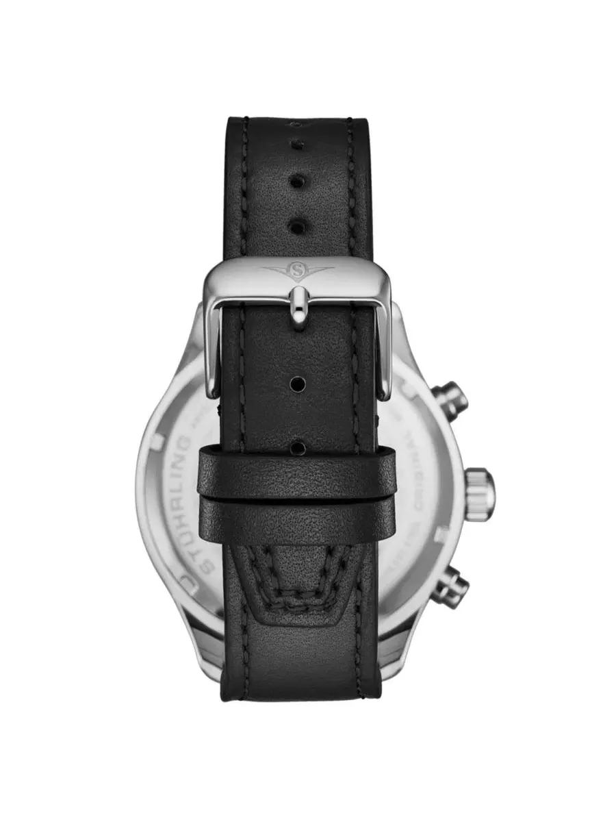 Наручные часы 43 мм с хронографом Navigator 4075 Stuhrling — изображение 3 из 4, оттенок черный