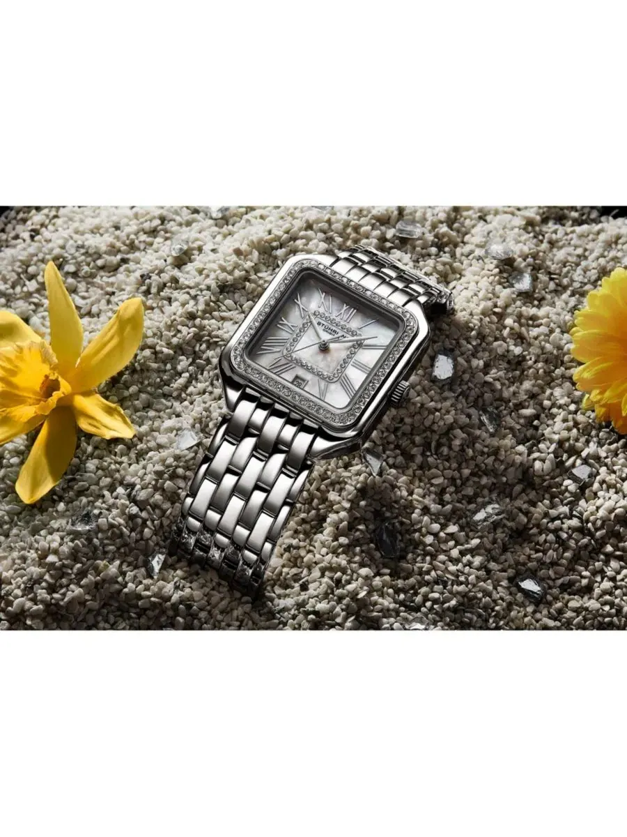 Женские часы Valencia 4067, 32 мм, с кристаллами Stuhrling — изображение 3 из 5, оттенок серебряный