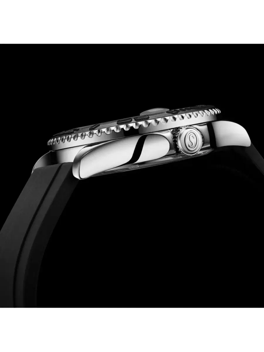 Мужские часы для дайвинга Depthmaster 4072, 42 мм, с черным циферблатом Stuhrling — изображение 4 из 4, оттенок нет цвета