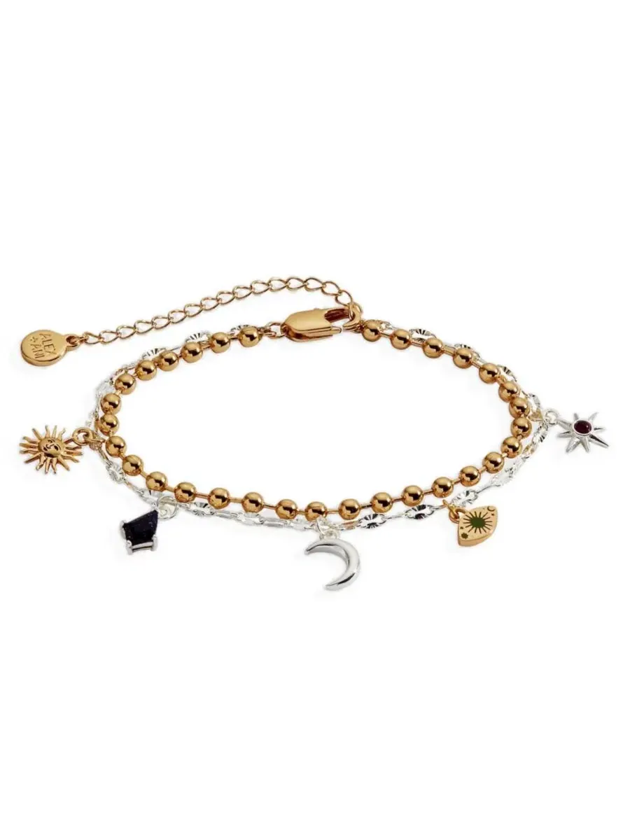 Браслет Moon Magic 2 Row Charm Alex and Ani