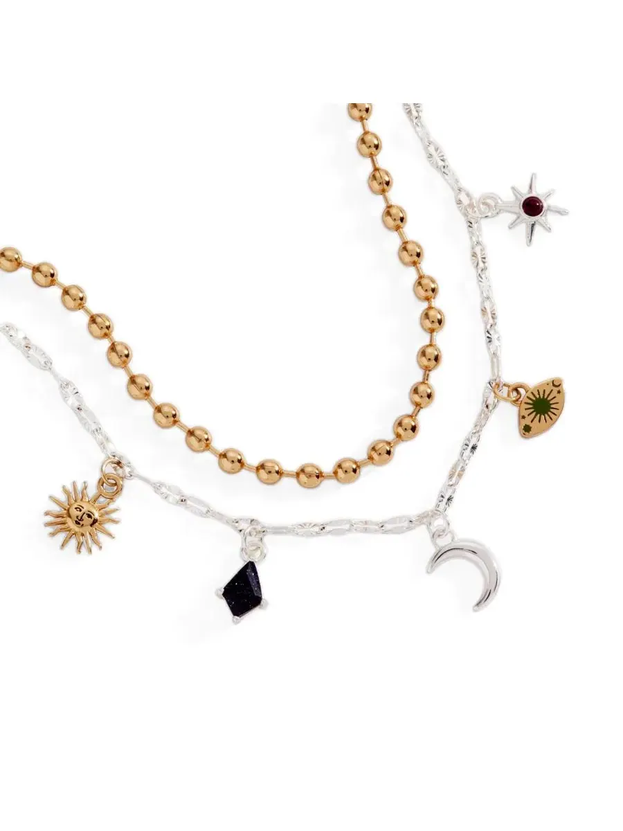 Браслет Moon Magic 2 Row Charm Alex and Ani — изображение 2 из 3, оттенок нет цвета