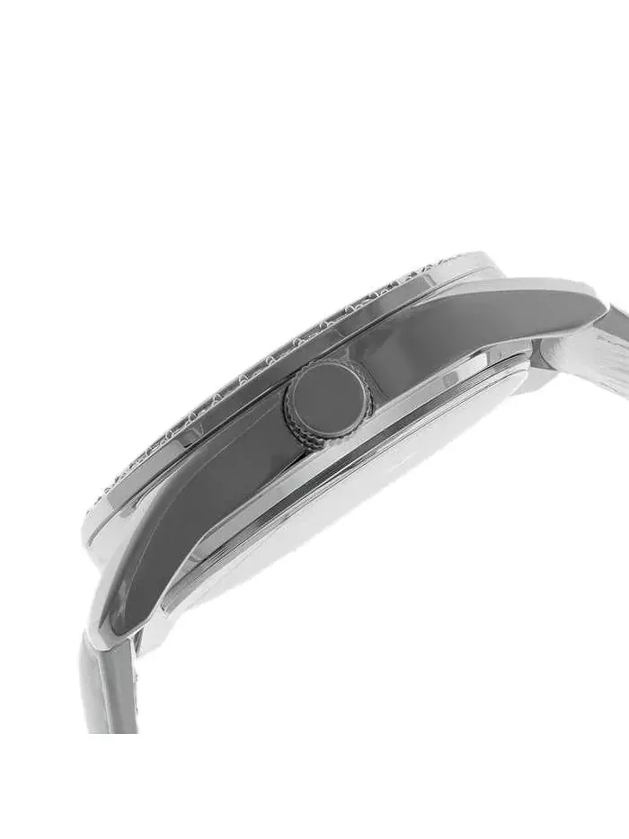 Женские часы белые 40 мм Bold Crystal Bezel с кожаным ремешком Peugeot — изображение 3 из 3, оттенок нет цвета