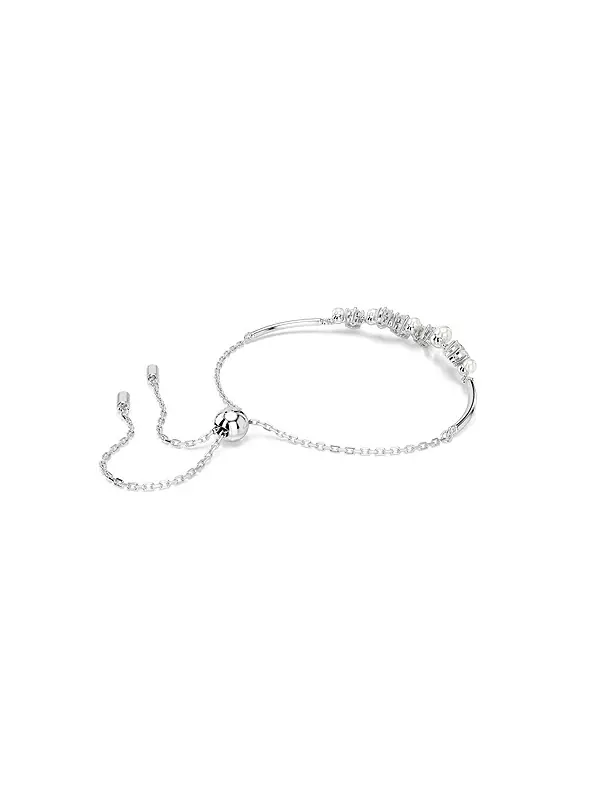 Браслет Constella с круглыми огранками и белым родиевым покрытием Swarovski — изображение 3 из 4, оттенок белый