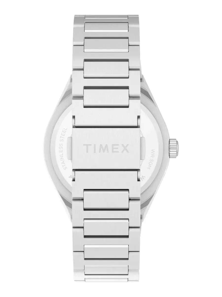Мужские наручные часы с кварцевым механизмом, 39 мм Timex — изображение 3 из 8, оттенок серебряный