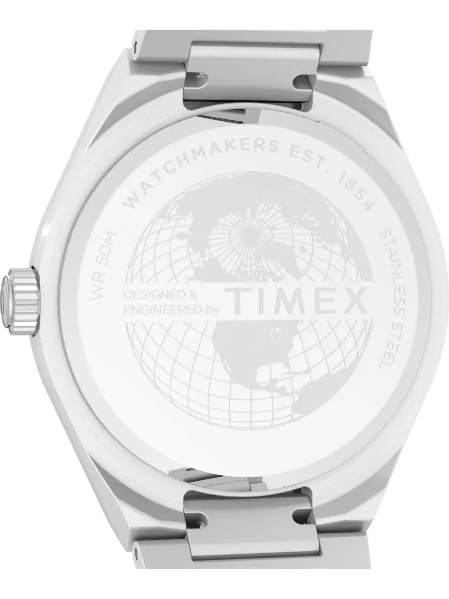 Мужские наручные часы с кварцевым механизмом, 39 мм Timex — изображение 4 из 8, оттенок серебряный