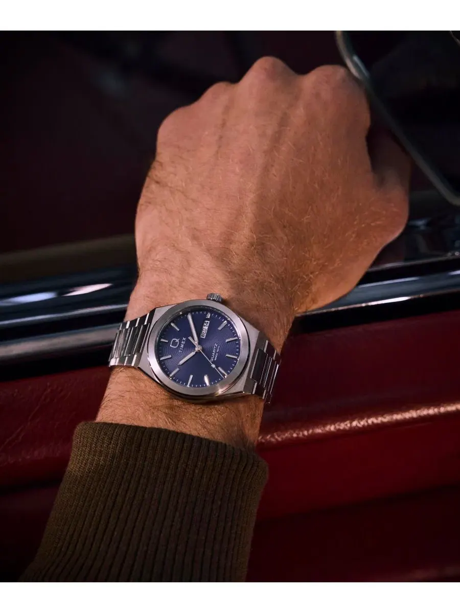 Мужские наручные часы с кварцевым механизмом, 39 мм Timex — изображение 7 из 8, оттенок серебряный