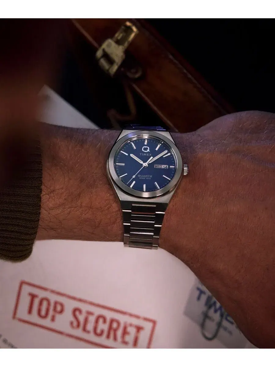 Мужские наручные часы с кварцевым механизмом, 39 мм Timex — изображение 8 из 8, оттенок серебряный