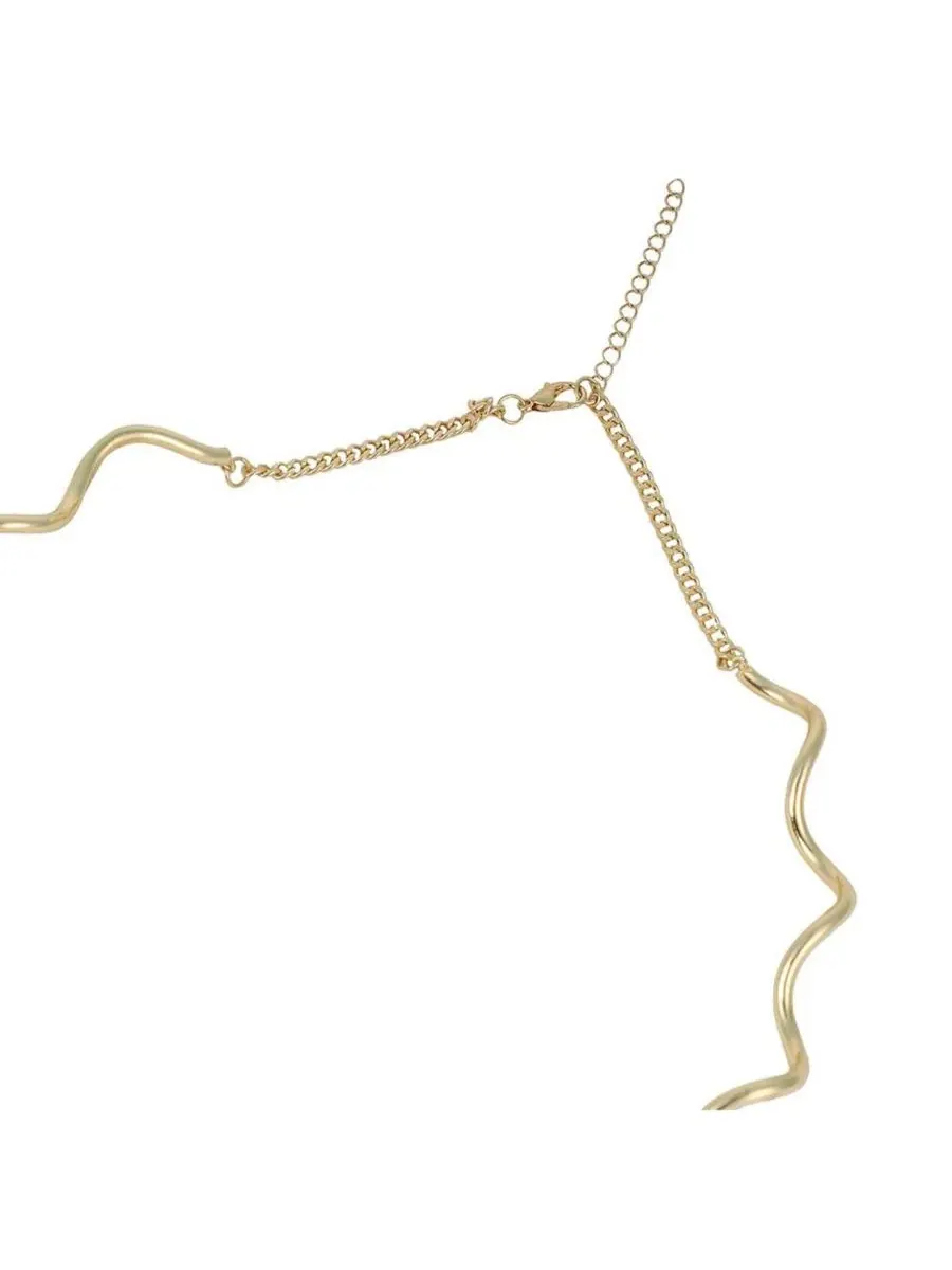 Колье-ошейник The Coil-Coeur Collar Necklace SOHI — изображение 6 из 6, оттенок золото