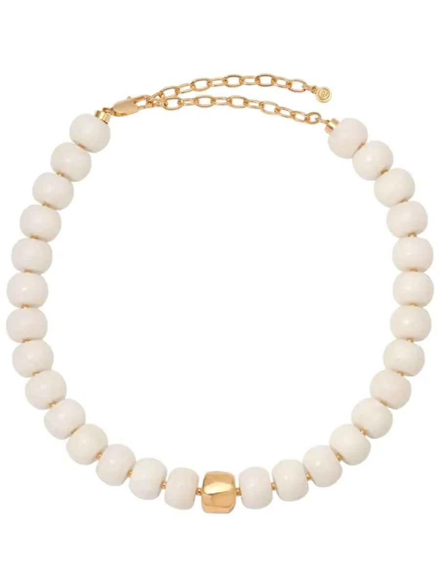 Колье Power Bead с покрытием из 18-каратного золота Ettika — изображение 1 из 3, оттенок кость