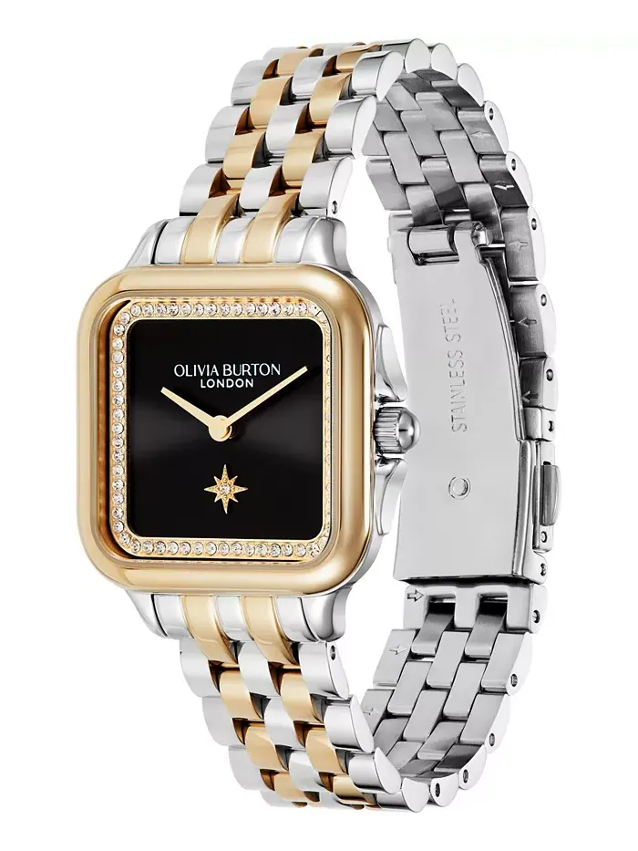 Женские часы Grosvenor Two-Tone из нержавеющей стали, 28 мм Olivia Burton — изображение 2 из 4