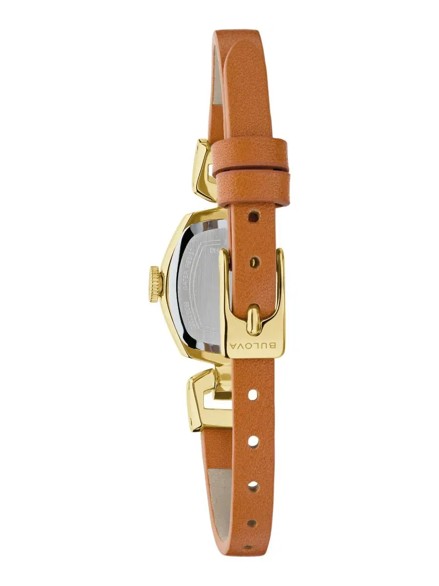 Женские часы Goddess of Time Jackie, кожаный ремешок, 18 мм Bulova — изображение 3 из 3, оттенок коричневый