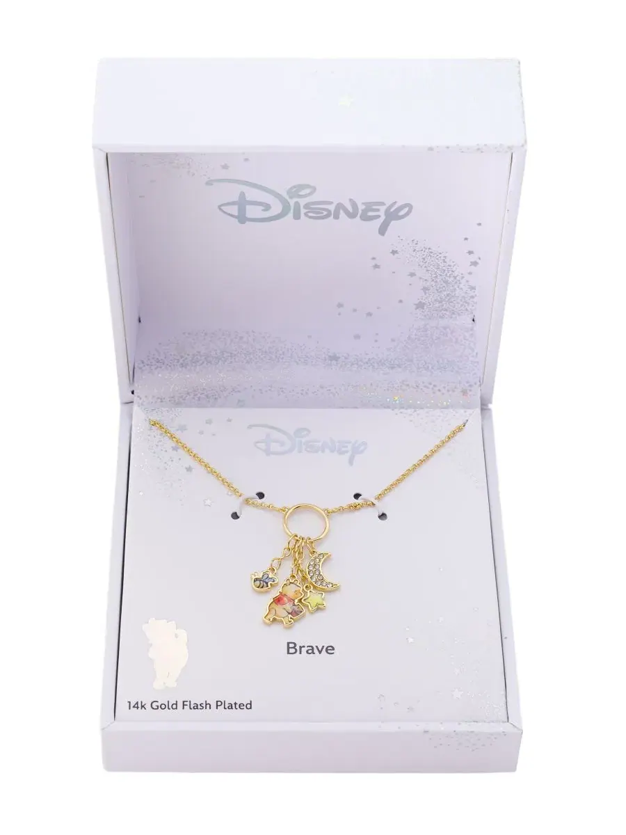 Кулон-подвеска с кристаллами Winnie the Pooh Disney — изображение 3 из 4, оттенок золото