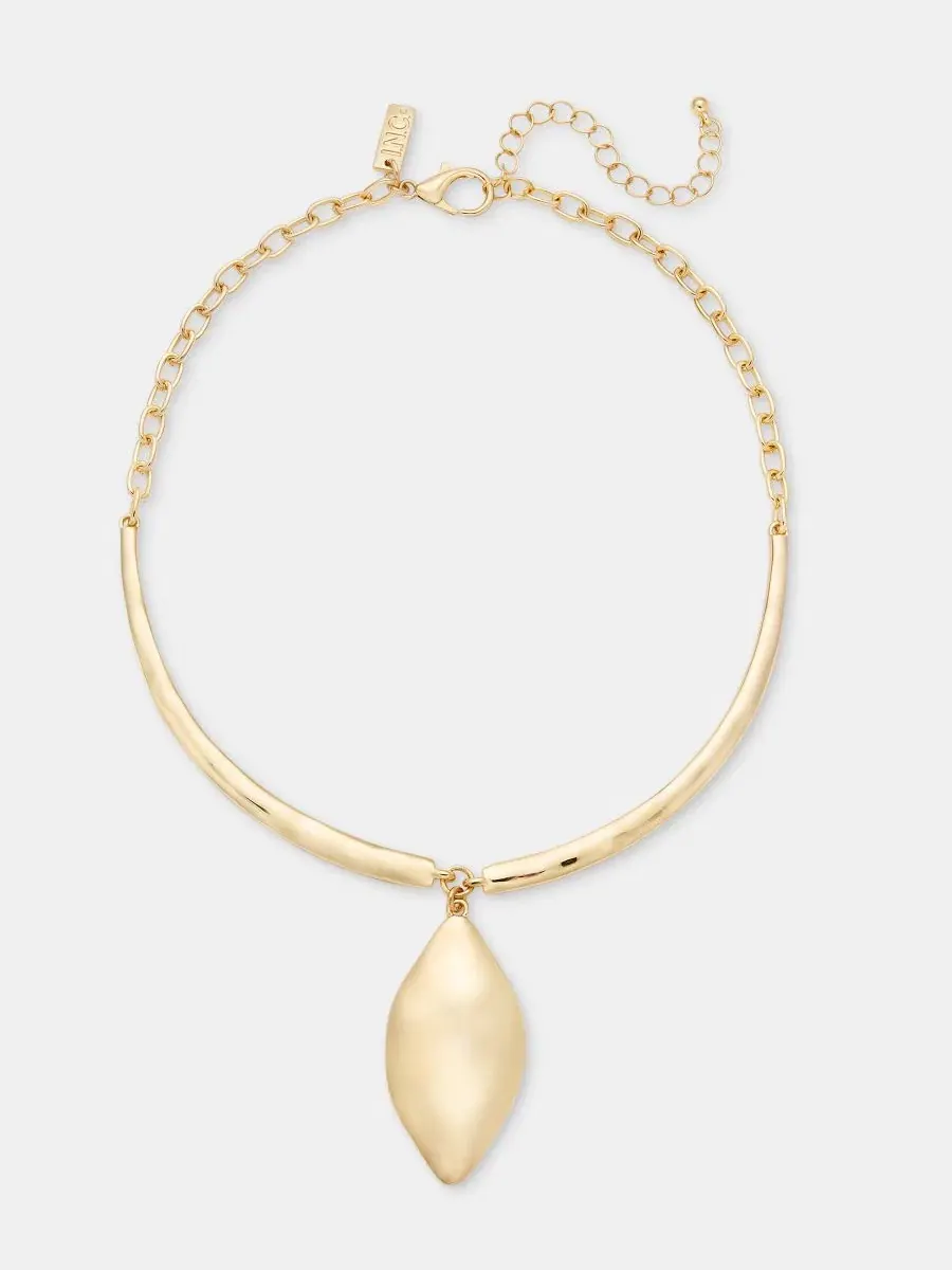 Колье с подвеской, 38 см + 8 см удлинитель, Sculptural Pendant I.N.C. International Concepts — изображение 1 из 3