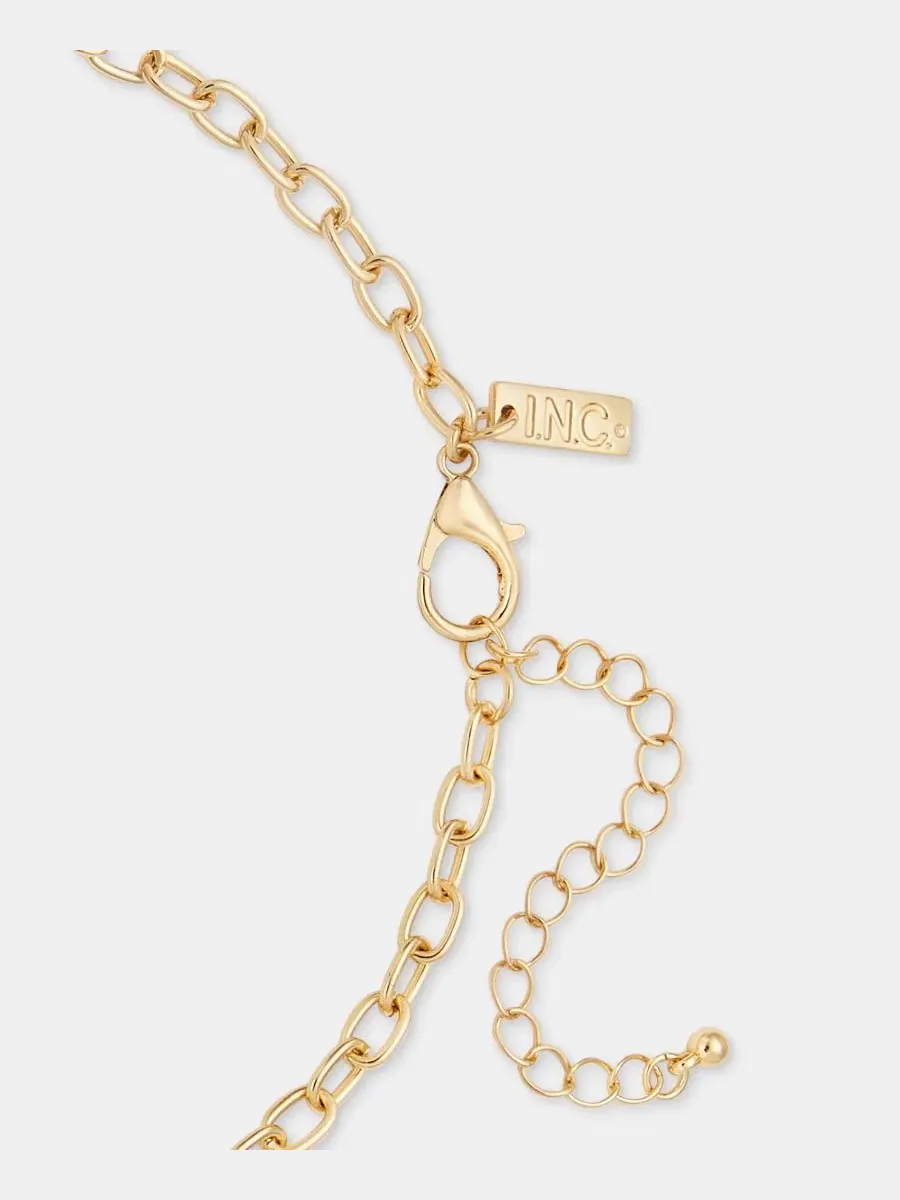 Колье с подвеской, 38 см + 8 см удлинитель, Sculptural Pendant I.N.C. International Concepts — изображение 3 из 3