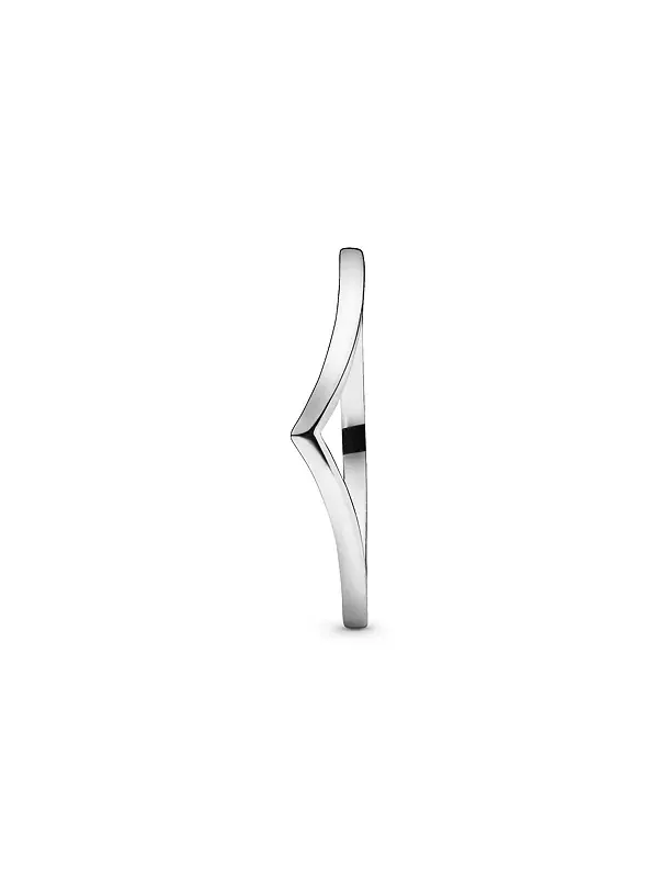 Кольцо Sterling с полированной вставкой из неподвластного времени камня Pandora — изображение 3 из 4, оттенок серебряный