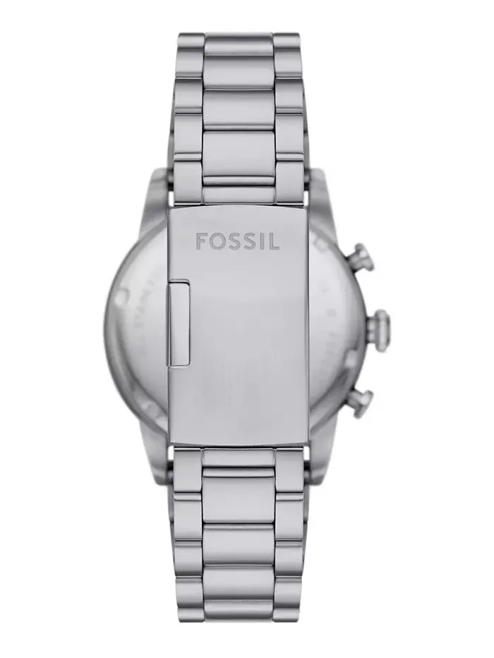 Мужские спортивные часы Tourer Chronograph из нержавеющей стали серебристого тона 42 мм Fossil — изображение 4 из 4
