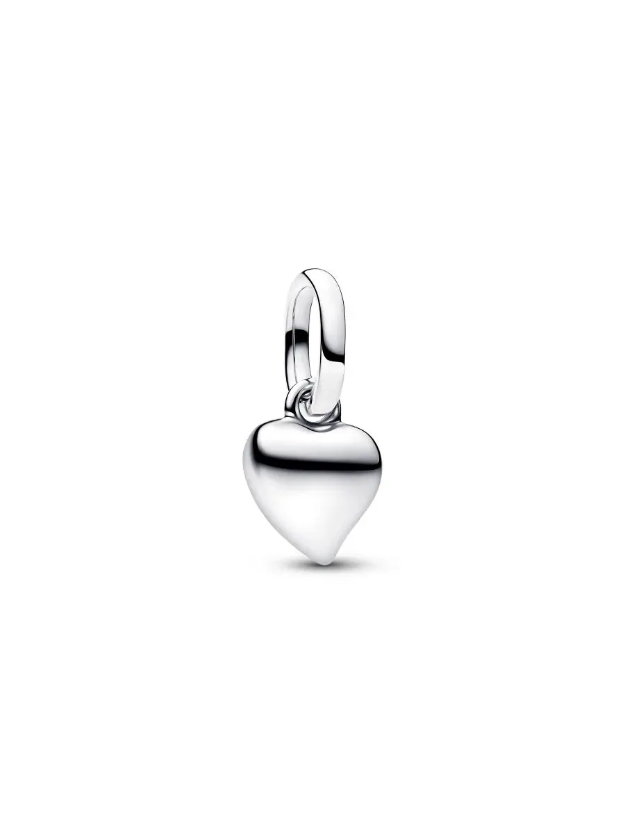 Миниатюрный кулон в форме сердца Pandora — изображение 1 из 3, оттенок серебряный